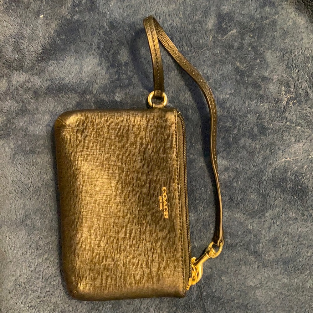Like new Coach wristlet black